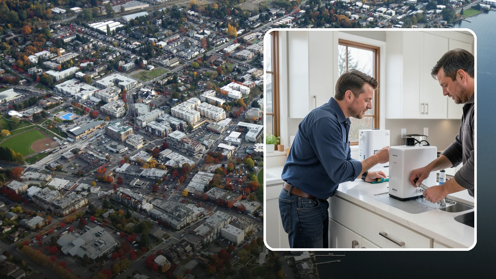 Instant Hot Water Installation in Kirkland, King County, WA - Installing an under-sink instant hot water dispenser for near-boiling water on demand at the tap.