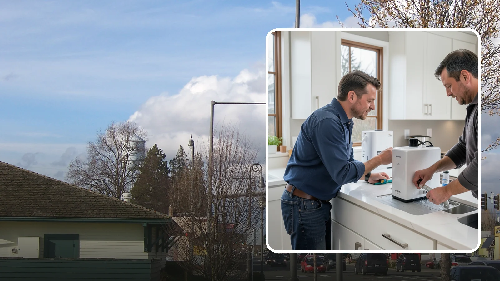 Instant Hot Water Installation in Marysville, Snohomish County, WA - Installing an under-sink instant hot water dispenser for near-boiling water on demand at the tap.