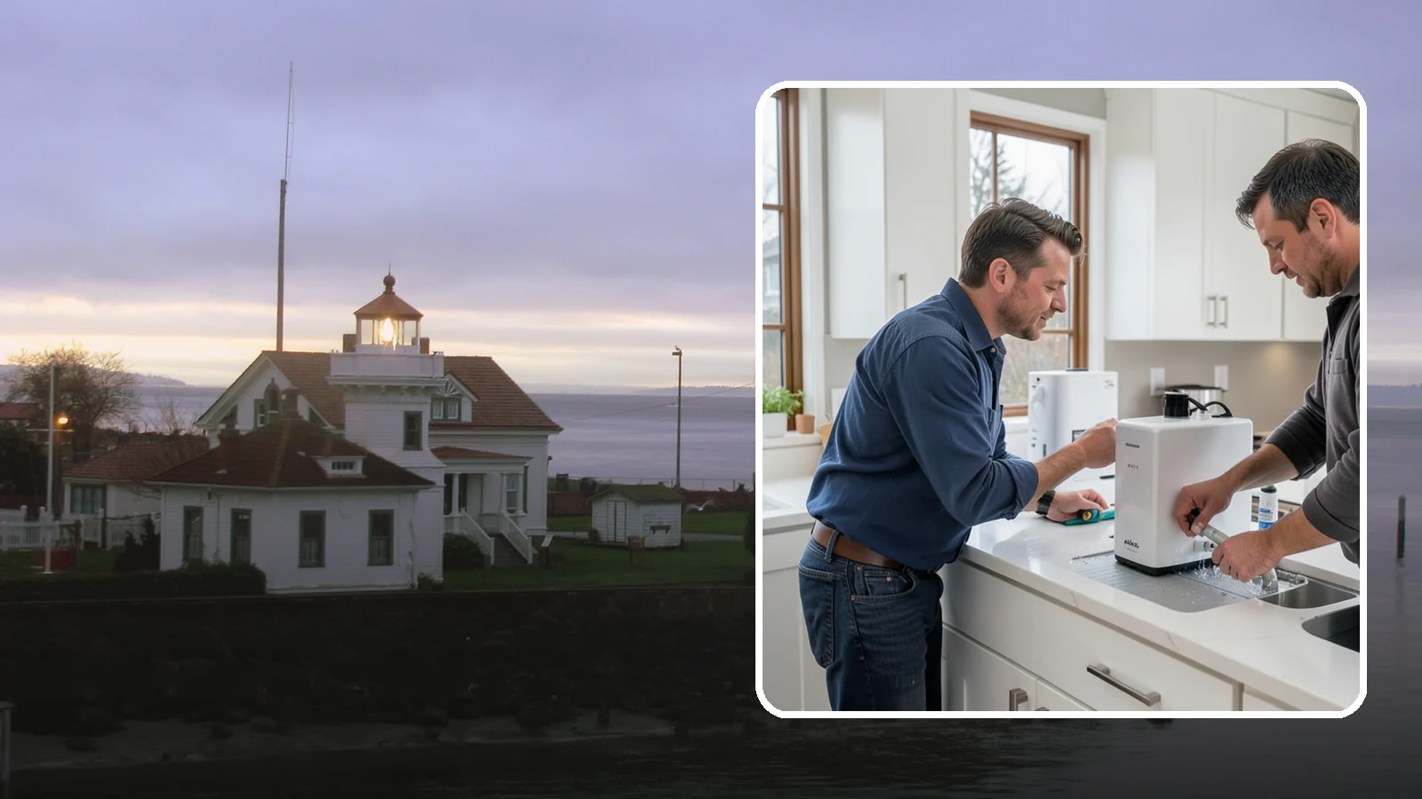 Instant Hot Water Installation in Mukilteo, Snohomish County, WA - Installing an under-sink instant hot water dispenser for near-boiling water on demand at the tap.