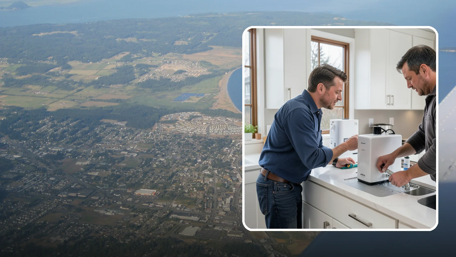 Instant Hot Water Installation in Oak Harbor, Island County, WA - Installing an under-sink instant hot water dispenser for near-boiling water on demand at the tap.
