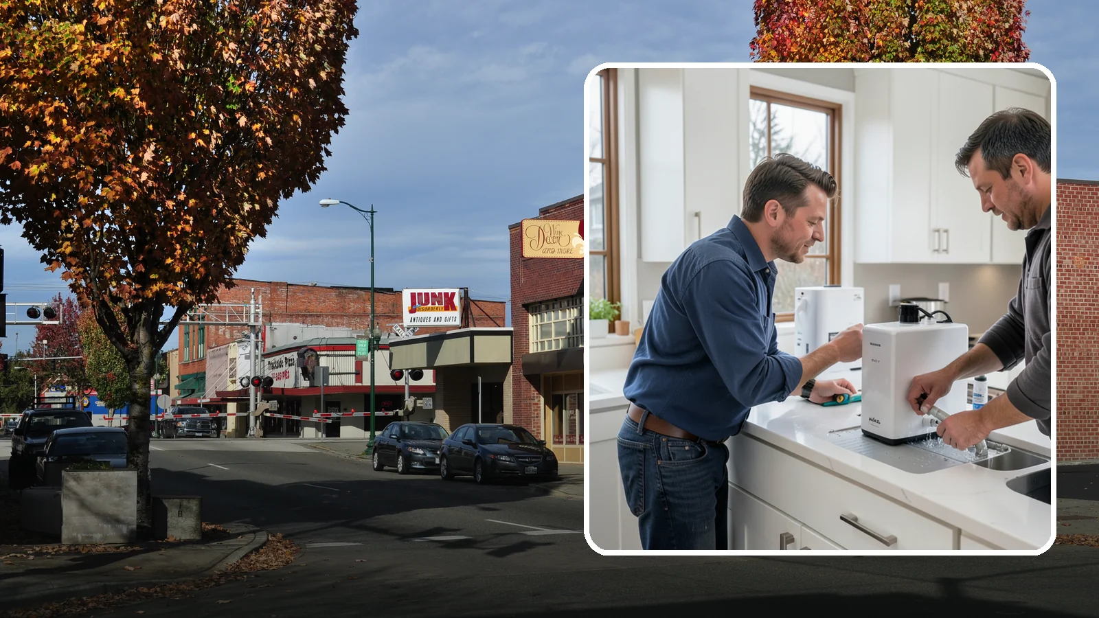 Instant Hot Water Installation in Puyallup, Pierce County, WA - Installing an under-sink instant hot water dispenser for near-boiling water on demand at the tap.