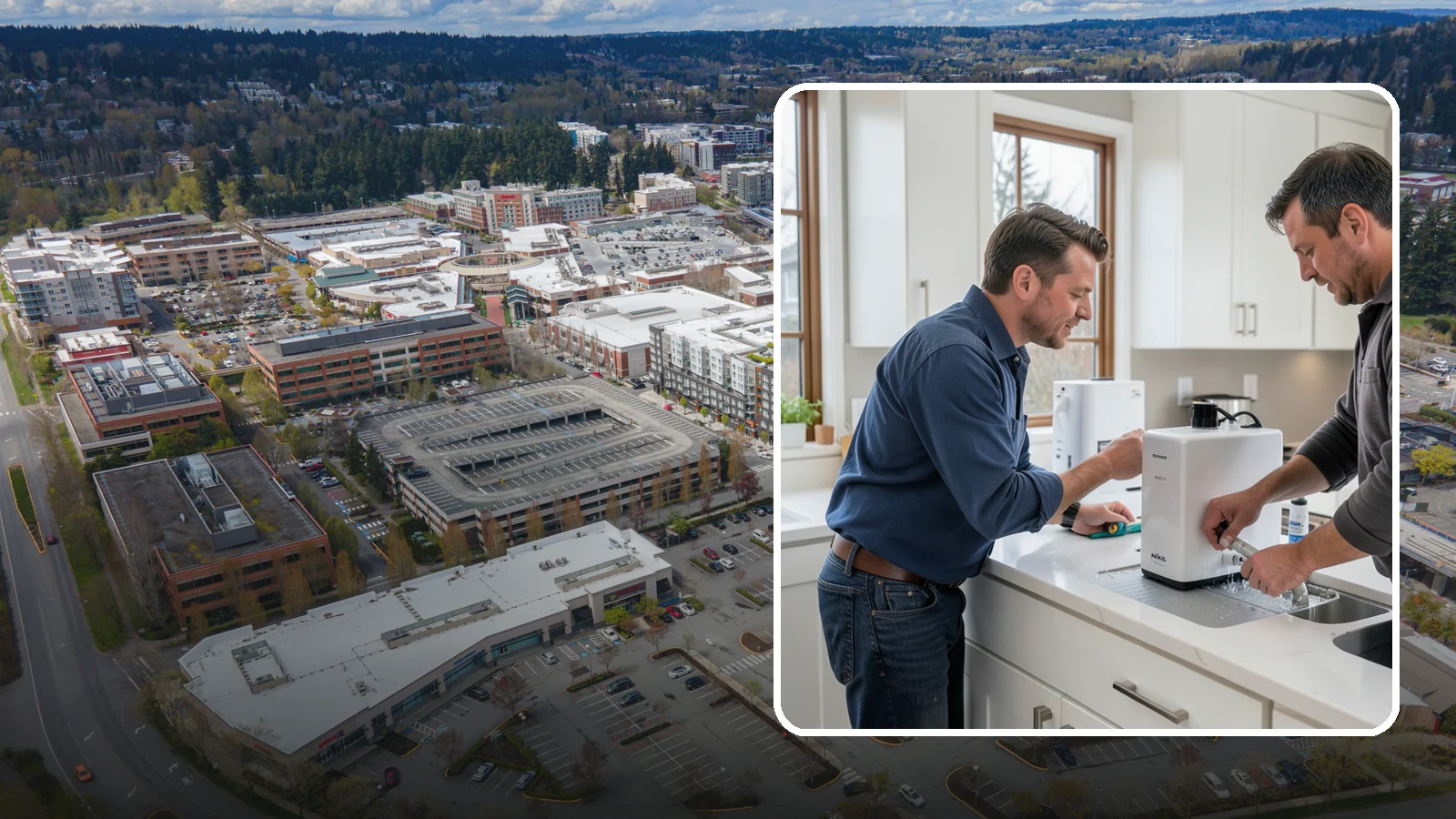 Instant Hot Water Installation in Redmond, King County, WA - Installing an under-sink instant hot water dispenser for near-boiling water on demand at the tap.