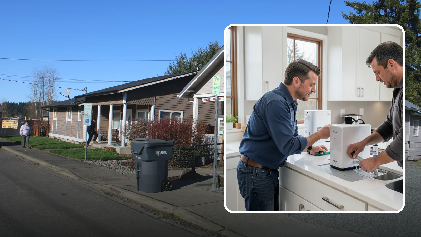 Instant Hot Water Installation in South Prairie, Pierce County, WA - Installing an under-sink instant hot water dispenser for near-boiling water on demand at the tap.