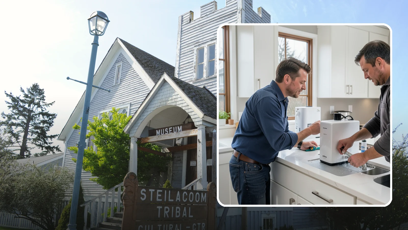 Instant Hot Water Installation in Steilacoom, Pierce County, WA - Installing an under-sink instant hot water dispenser for near-boiling water on demand at the tap.