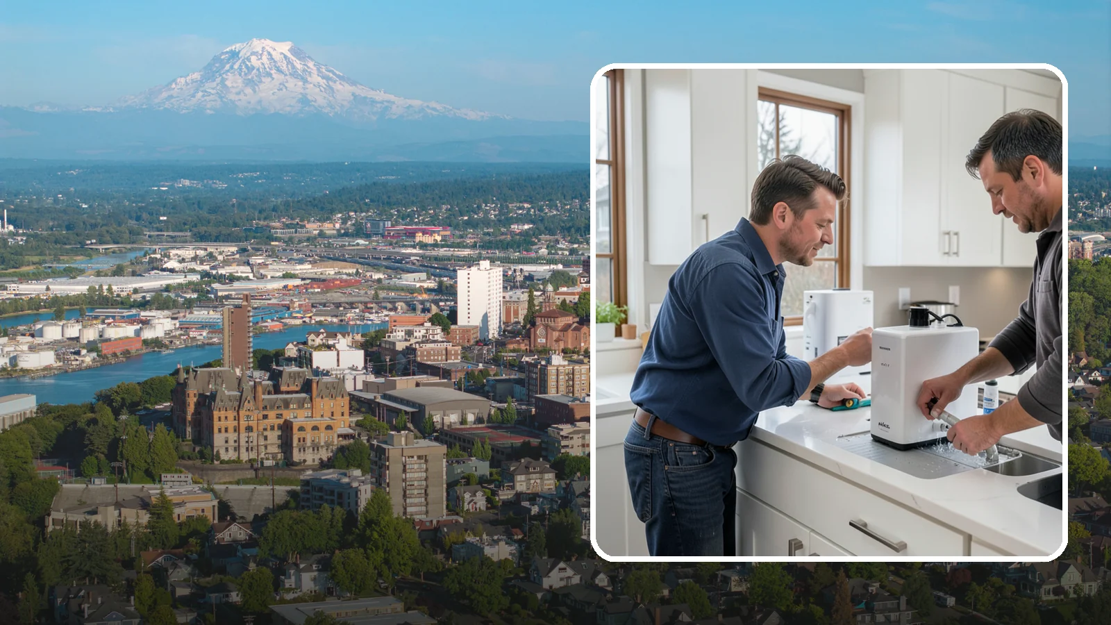 Instant Hot Water Installation in Tacoma, Pierce County, WA - Installing an under-sink instant hot water dispenser for near-boiling water on demand at the tap.