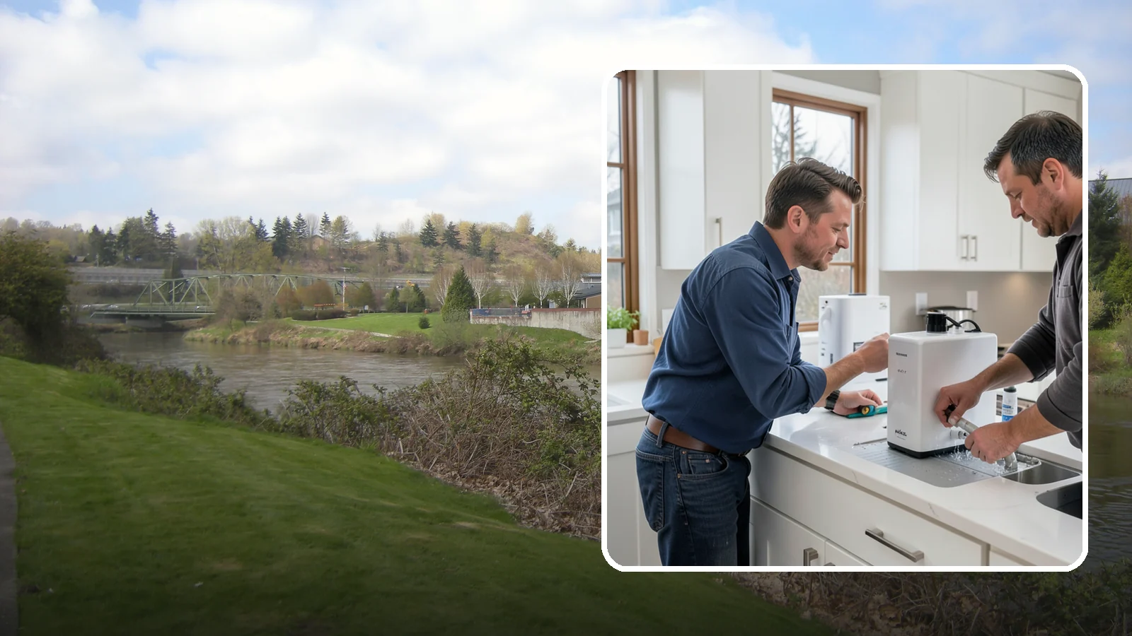 Instant Hot Water Installation in Tukwila, King County, WA - Installing an under-sink instant hot water dispenser for near-boiling water on demand at the tap.