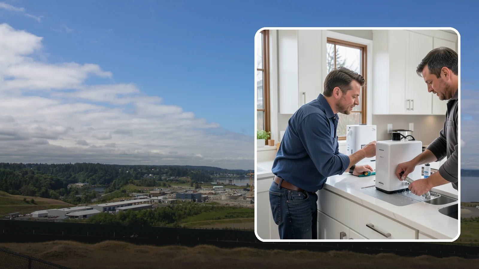 Instant Hot Water Installation in University Place, Pierce County, WA - Installing an under-sink instant hot water dispenser for near-boiling water on demand at the tap.