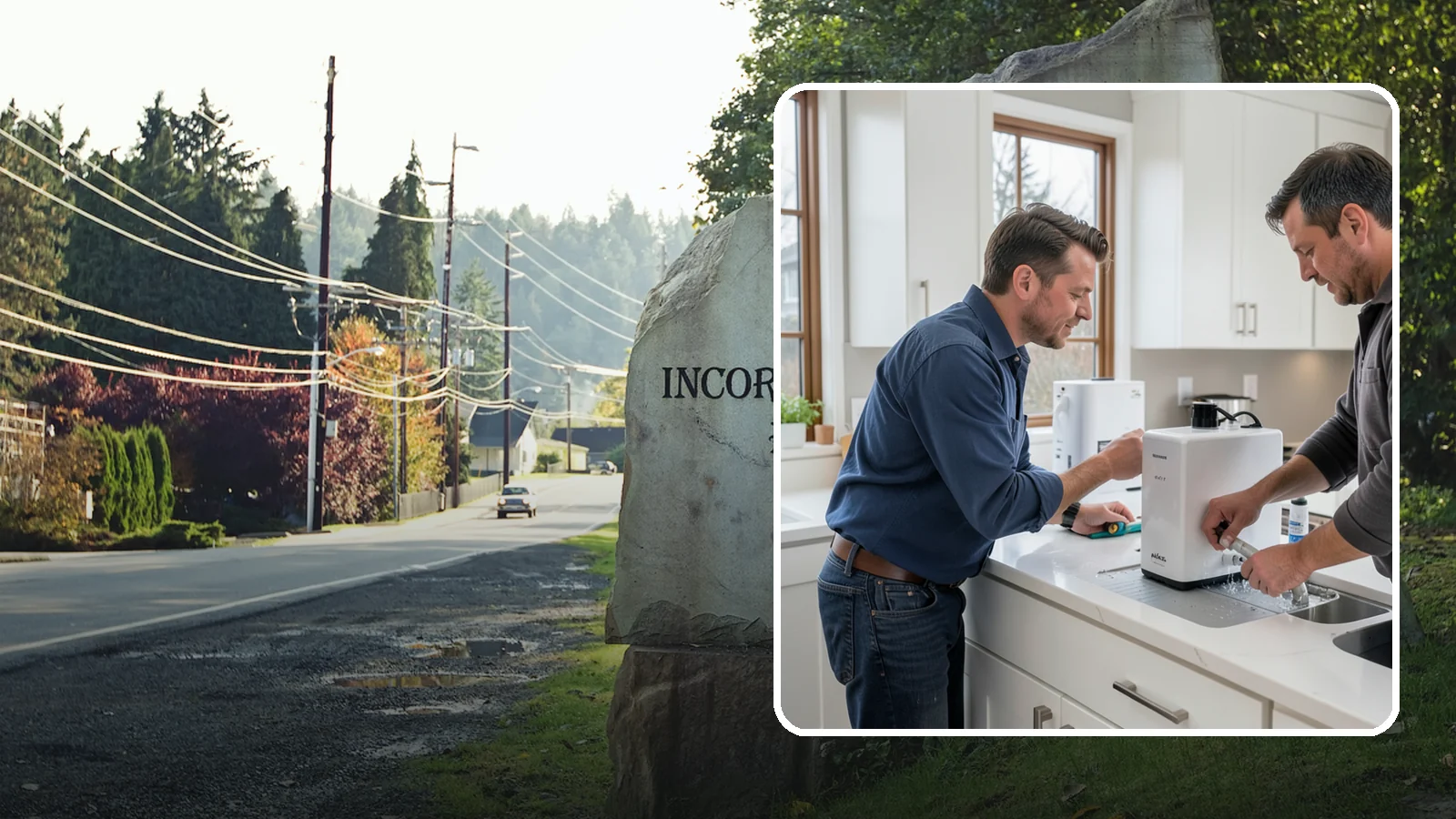 Instant Hot Water Installation in Wilkeson, Pierce County, WA - Installing an under-sink instant hot water dispenser for near-boiling water on demand at the tap.
