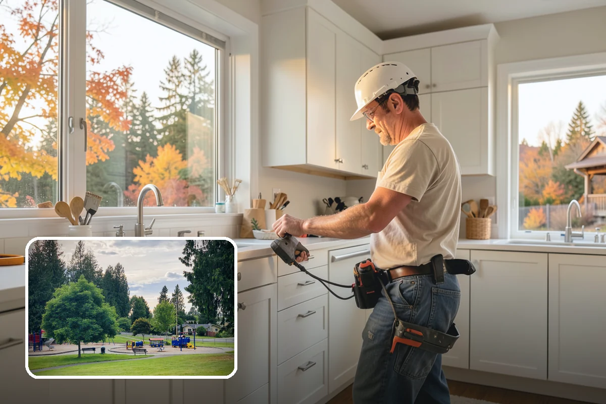 Insulated Garage Door Installation in Bonney Lake, Pierce County, WA - Warmer, more comfortable garage in winter