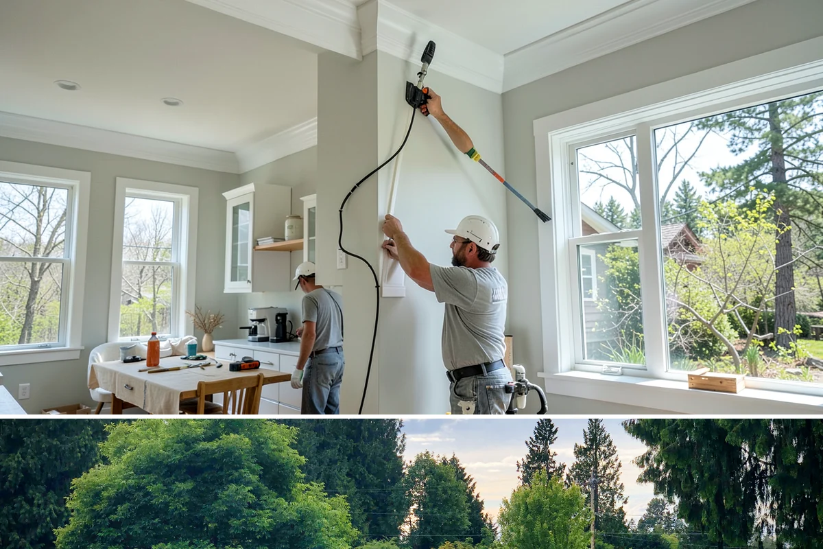Insulated Garage Door Installation in Bonney Lake, Pierce County, WA - Installing before winter maximizes the comfort and efficiency benefit through the cold, damp months.