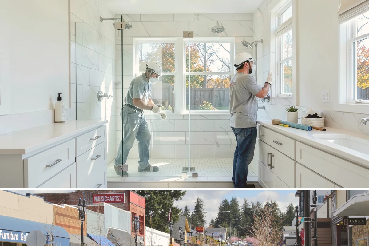 Insulated Garage Door Installation in Bothell, King County, WA - Installing before winter maximizes the comfort and efficiency benefit through the cold, damp months.