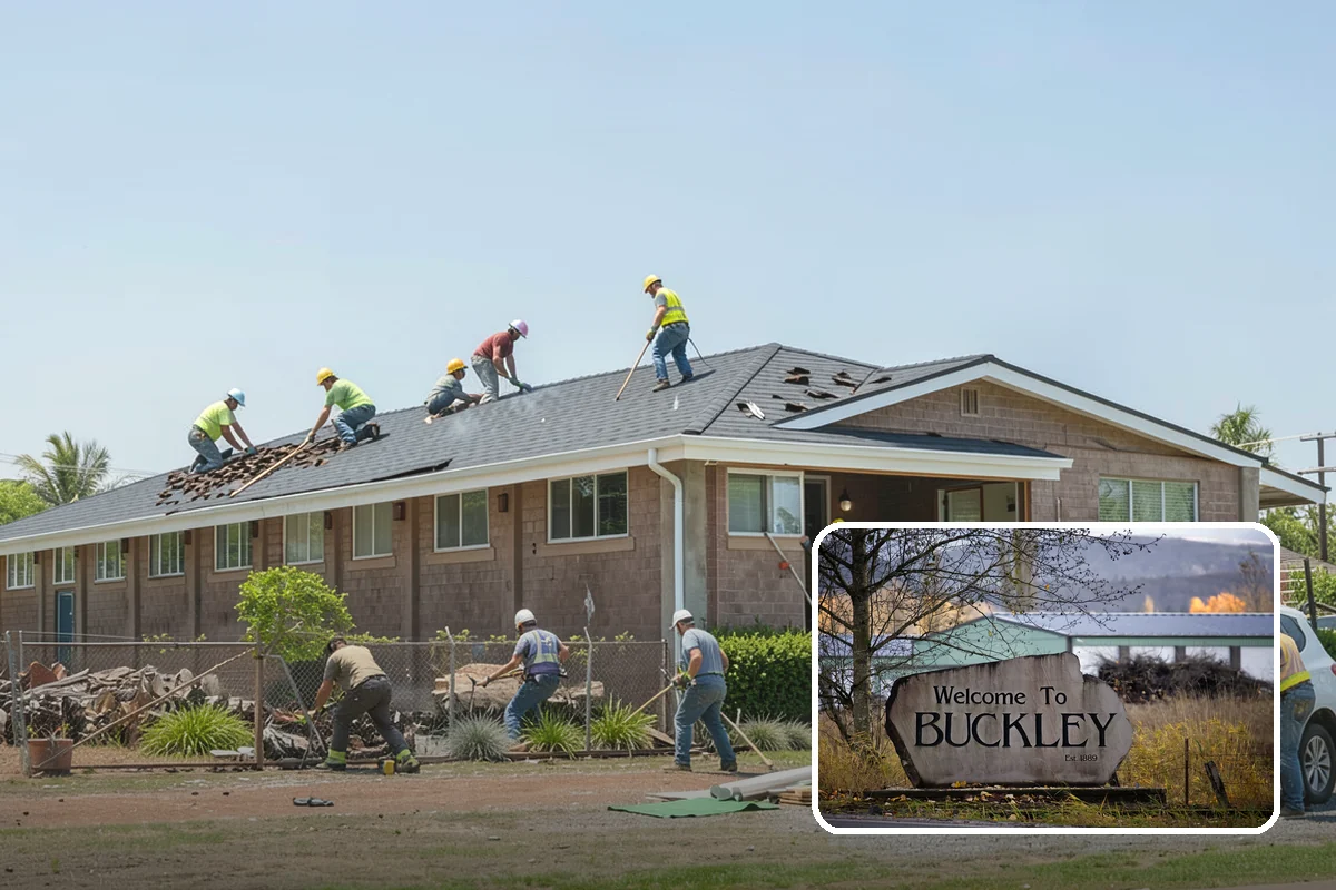 Insulated Garage Door Installation in Buckley, Pierce County, WA - Warmer, more comfortable garage in winter