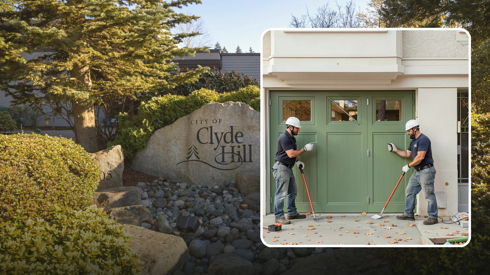 Insulated Garage Door Installation in Clyde Hill, King County, WA - Installing an insulated garage door that keeps the space warmer, quieter, and more efficient through Northwest winters.