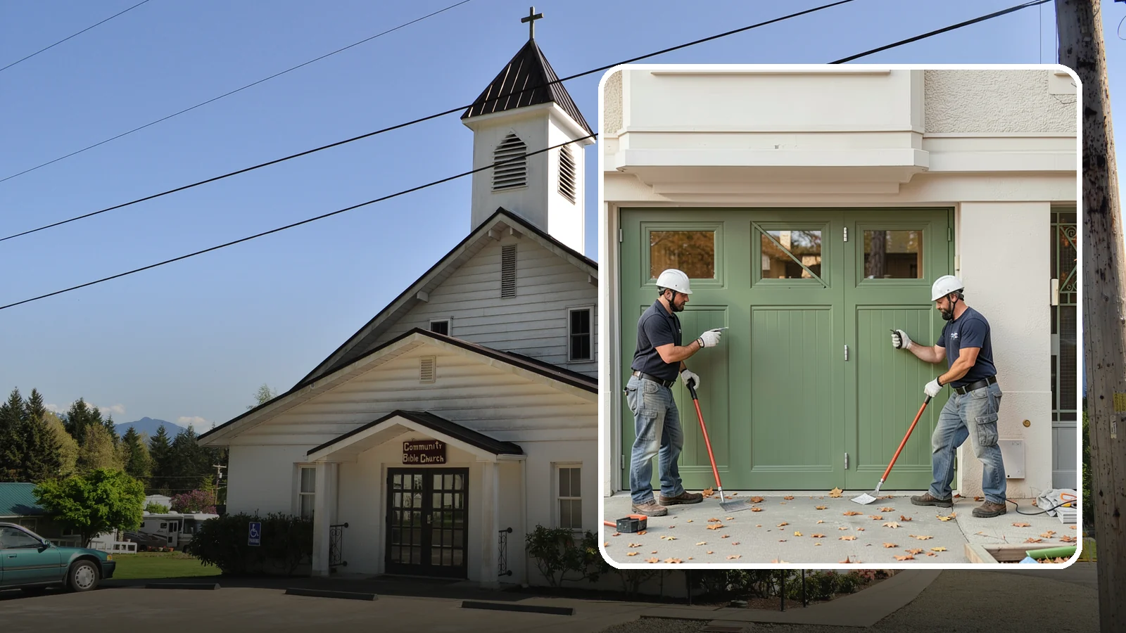 Insulated Garage Door Installation in Concrete, Skagit County, WA - Installing an insulated garage door that keeps the space warmer, quieter, and more efficient through Northwest winters.