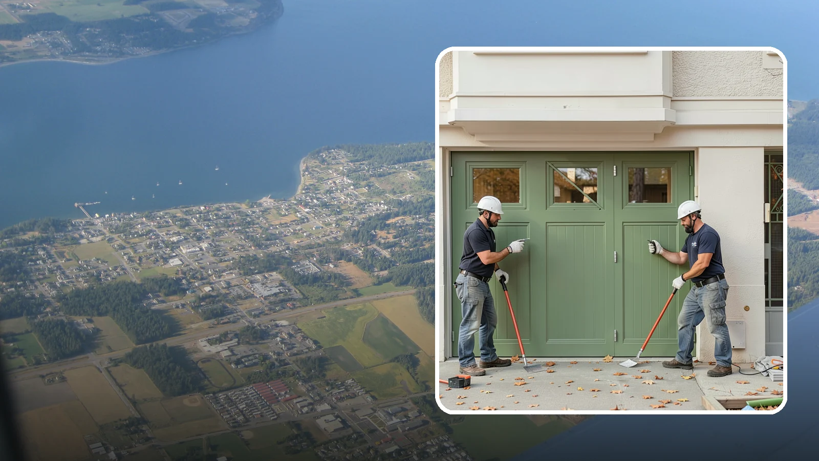 Insulated Garage Door Installation in Coupeville, Island County, WA - Installing an insulated garage door that keeps the space warmer, quieter, and more efficient through Northwest winters.