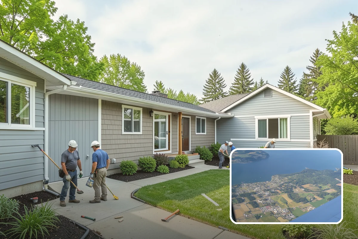 Insulated Garage Door Installation in Coupeville, Island County, WA - Warmer, more comfortable garage in winter