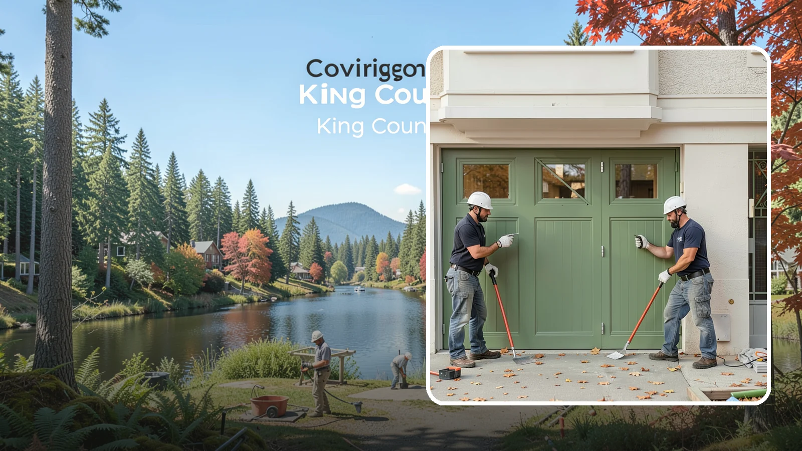 Insulated Garage Door Installation in Covington, King County, WA - Installing an insulated garage door that keeps the space warmer, quieter, and more efficient through Northwest winters.