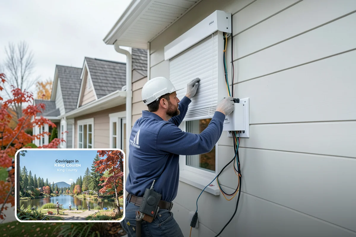 Insulated Garage Door Installation in Covington, King County, WA - Warmer, more comfortable garage in winter
