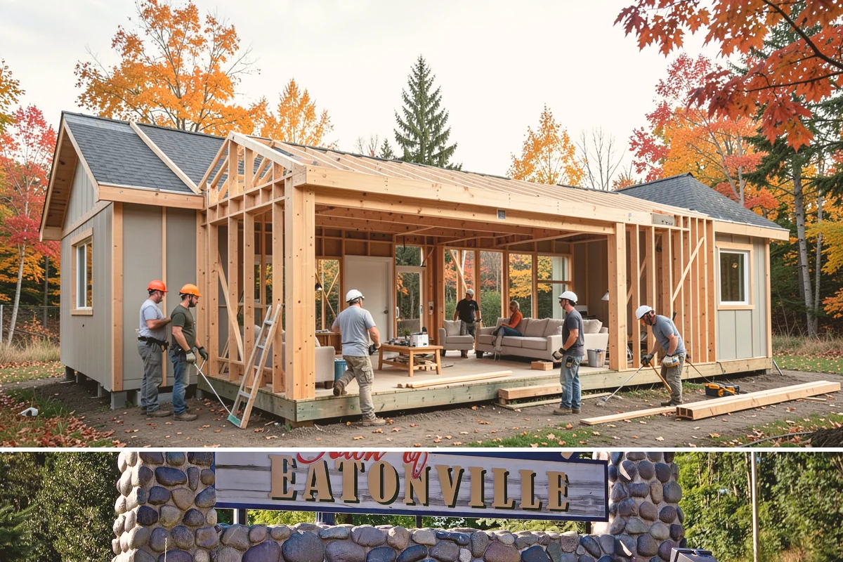 Insulated Garage Door Installation in Eatonville, Pierce County, WA - Installing before winter maximizes the comfort and efficiency benefit through the cold, damp months.