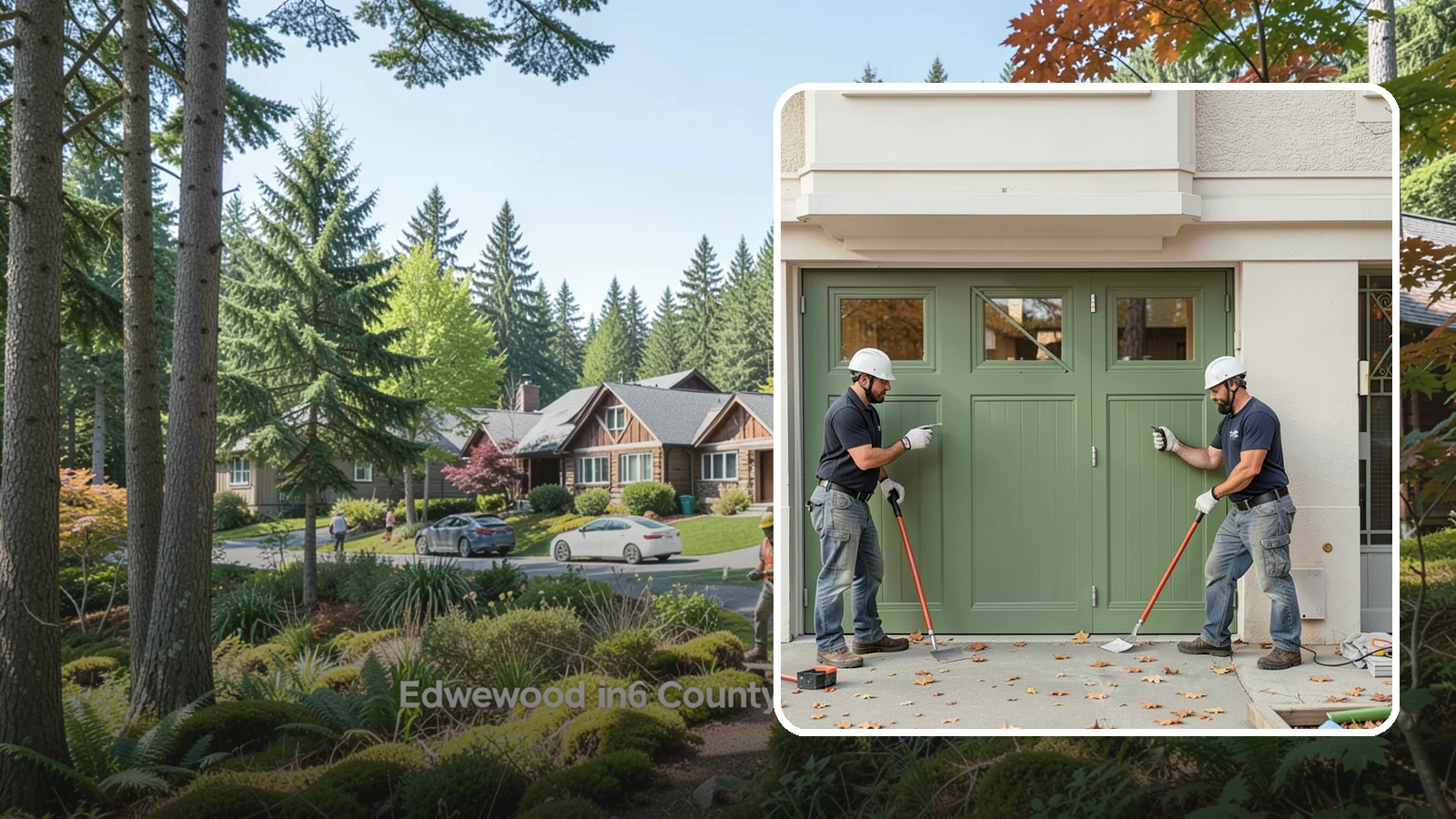 Insulated Garage Door Installation in Edgewood, Pierce County, WA - Installing an insulated garage door that keeps the space warmer, quieter, and more efficient through Northwest winters.