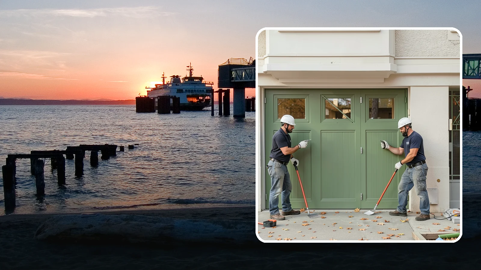 Insulated Garage Door Installation in Edmonds, Snohomish County, WA - Installing an insulated garage door that keeps the space warmer, quieter, and more efficient through Northwest winters.