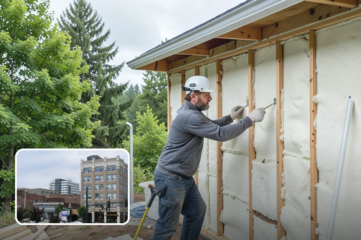 Insulated Garage Door Installation in Everett, Snohomish County, WA - Warmer, more comfortable garage in winter