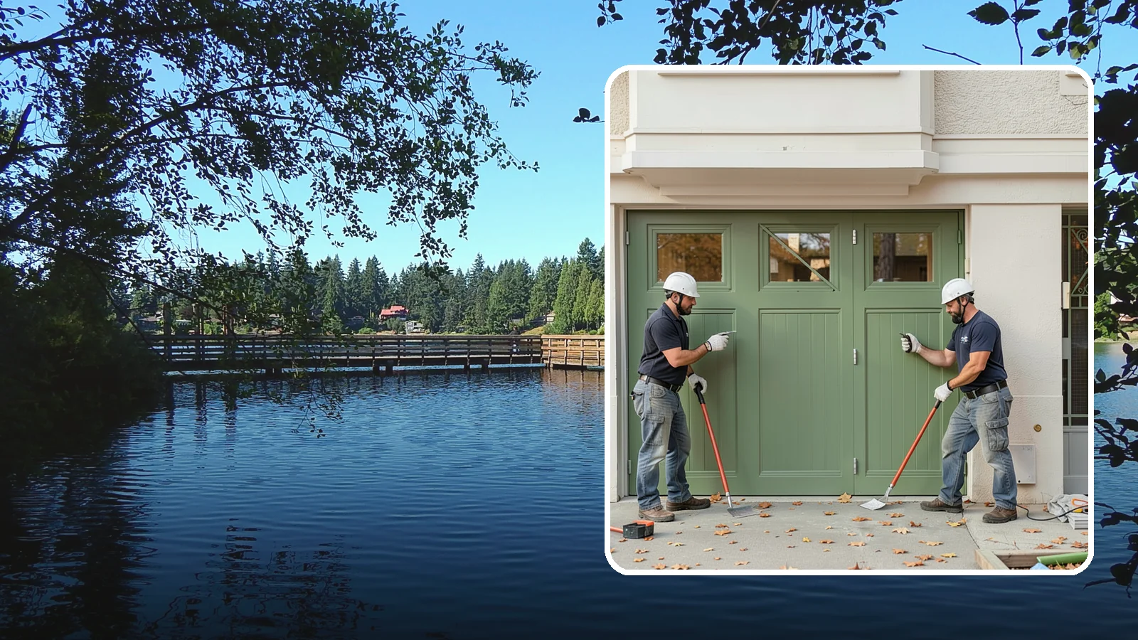 Insulated Garage Door Installation in Federal Way, King County, WA - Installing an insulated garage door that keeps the space warmer, quieter, and more efficient through Northwest winters.