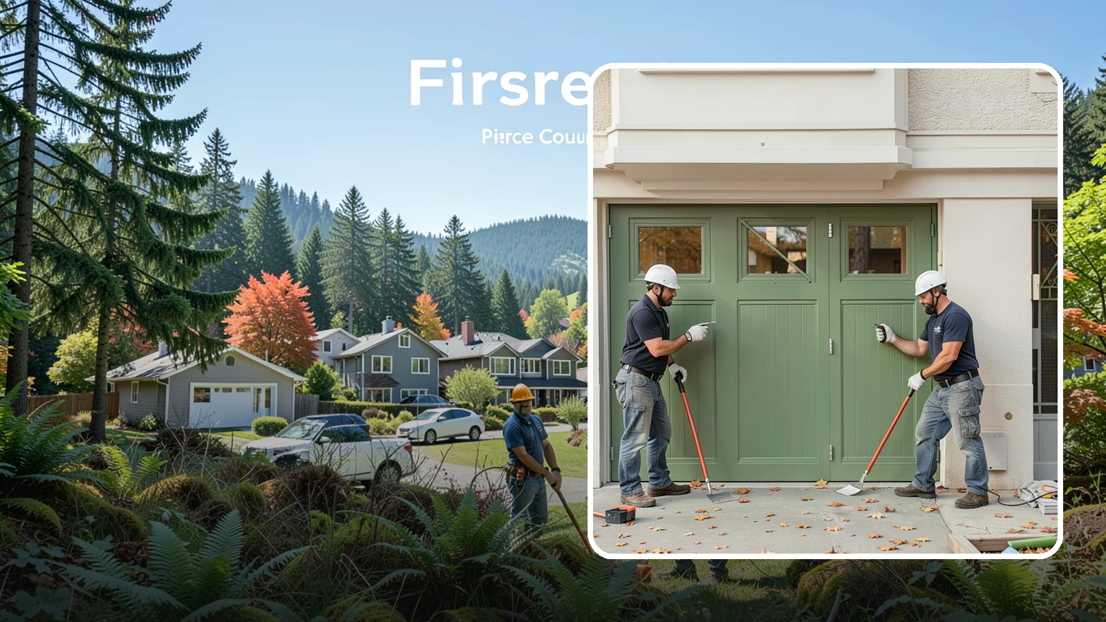 Insulated Garage Door Installation in Fircrest, Pierce County, WA - Installing an insulated garage door that keeps the space warmer, quieter, and more efficient through Northwest winters.
