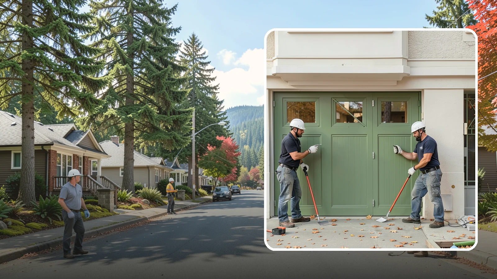 Insulated Garage Door Installation in Hunts Point, King County, WA - Installing an insulated garage door that keeps the space warmer, quieter, and more efficient through Northwest winters.