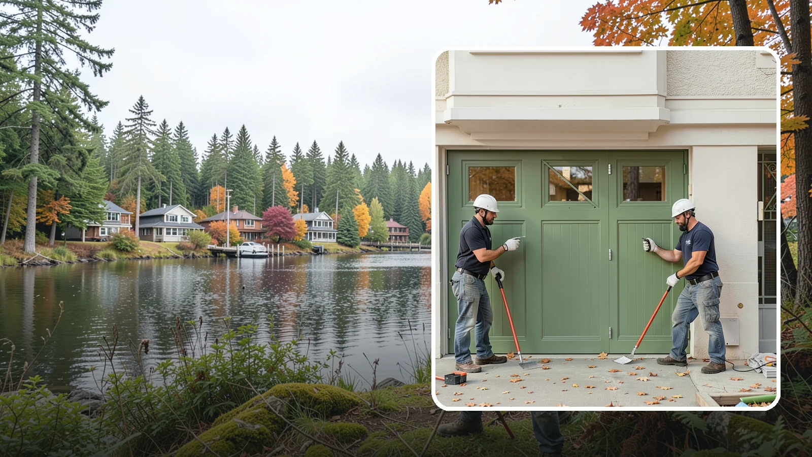 Insulated Garage Door Installation in La Conner, Skagit County, WA - Installing an insulated garage door that keeps the space warmer, quieter, and more efficient through Northwest winters.