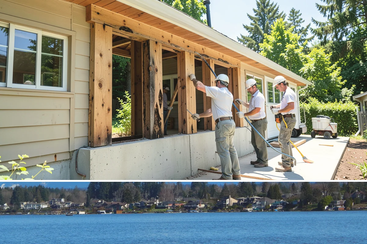 Insulated Garage Door Installation in Lake Stevens, Snohomish County, WA - Installing before winter maximizes the comfort and efficiency benefit through the cold, damp months.