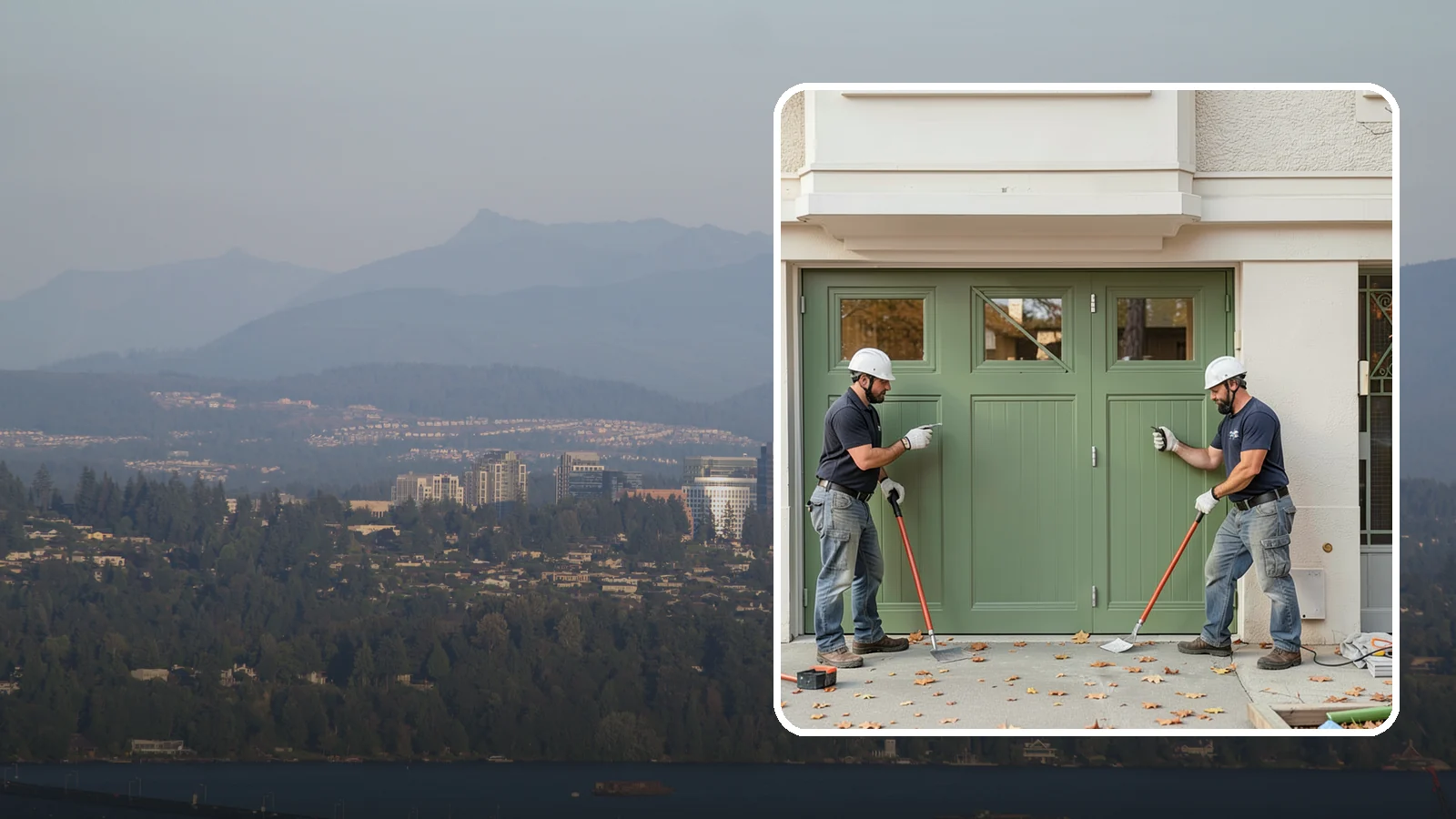 Insulated Garage Door Installation in Medina, King County, WA - Installing an insulated garage door that keeps the space warmer, quieter, and more efficient through Northwest winters.