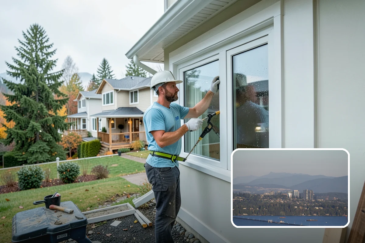 Insulated Garage Door Installation in Medina, King County, WA - Warmer, more comfortable garage in winter