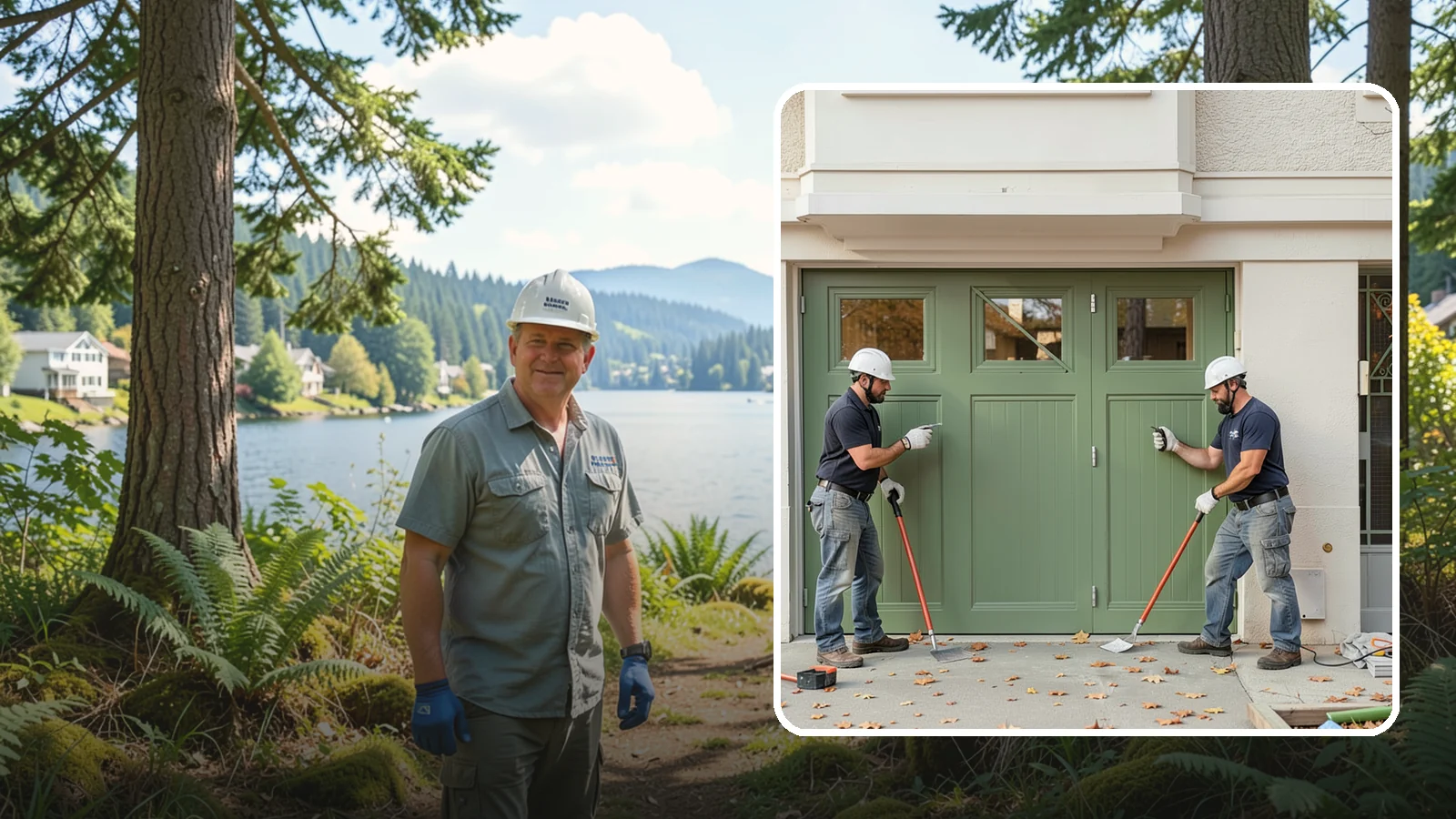Insulated Garage Door Installation in Milton, King County, WA - Installing an insulated garage door that keeps the space warmer, quieter, and more efficient through Northwest winters.