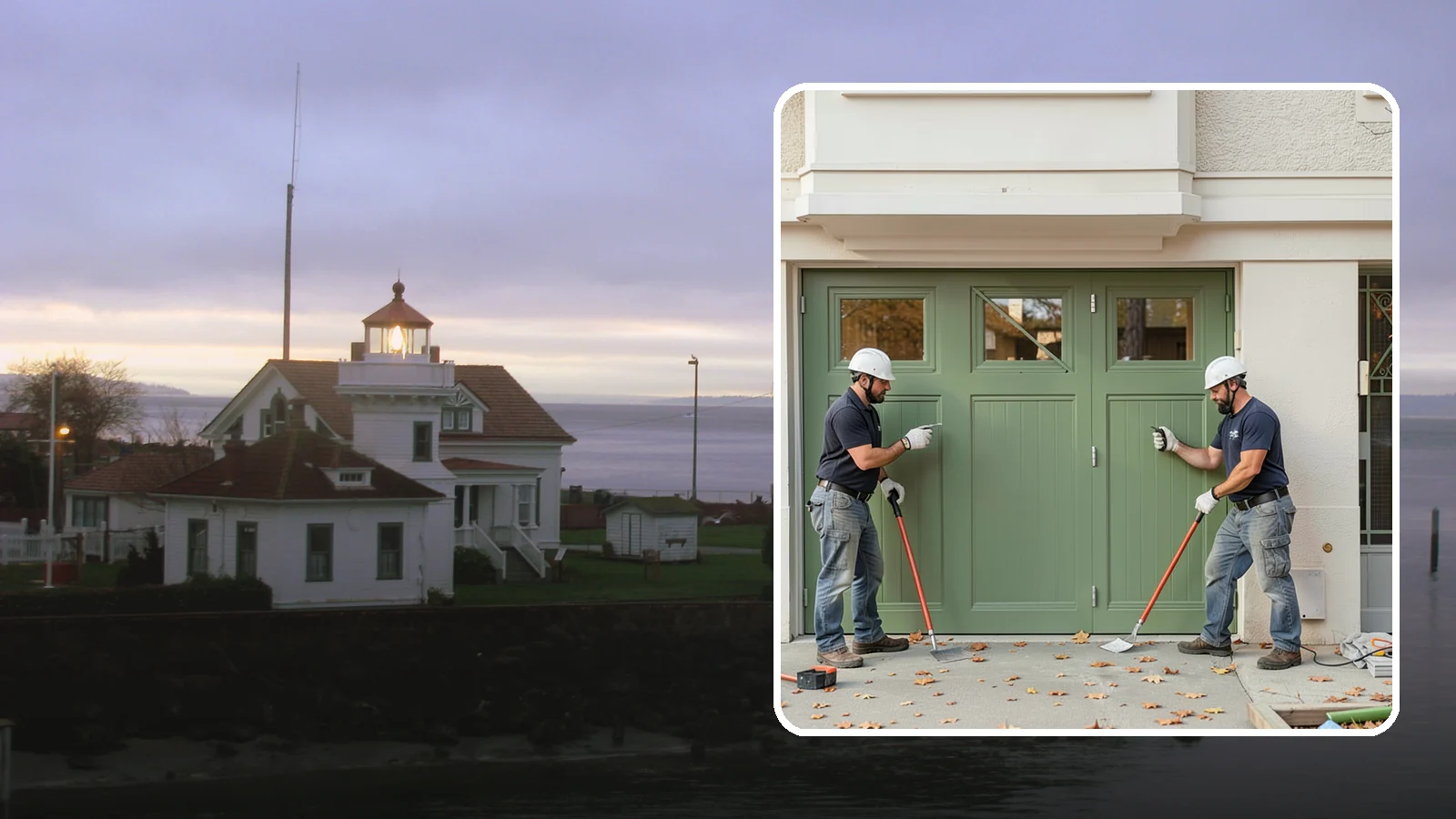 Insulated Garage Door Installation in Mukilteo, Snohomish County, WA - Installing an insulated garage door that keeps the space warmer, quieter, and more efficient through Northwest winters.