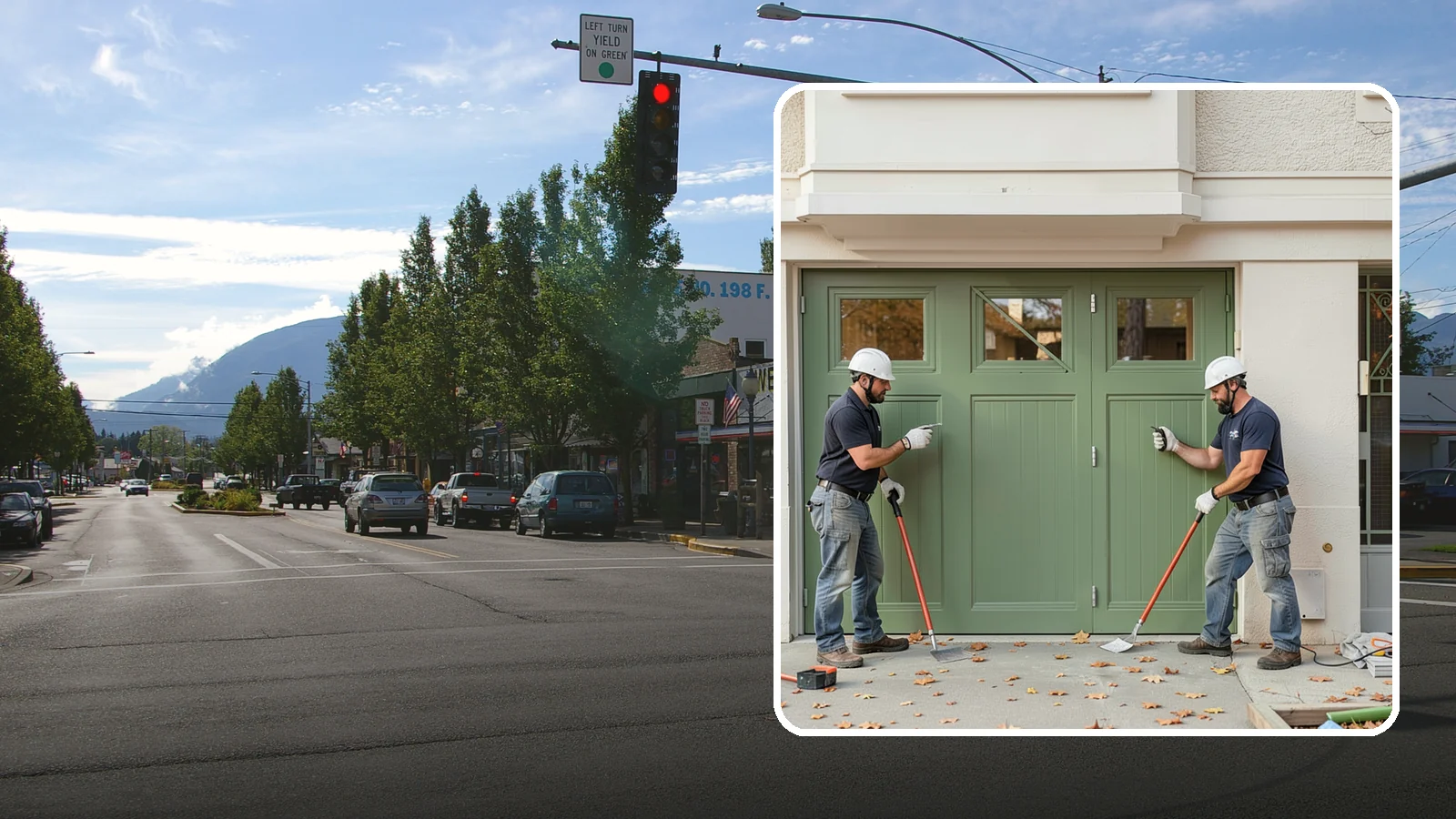 Insulated Garage Door Installation in North Bend, King County, WA - Installing an insulated garage door that keeps the space warmer, quieter, and more efficient through Northwest winters.