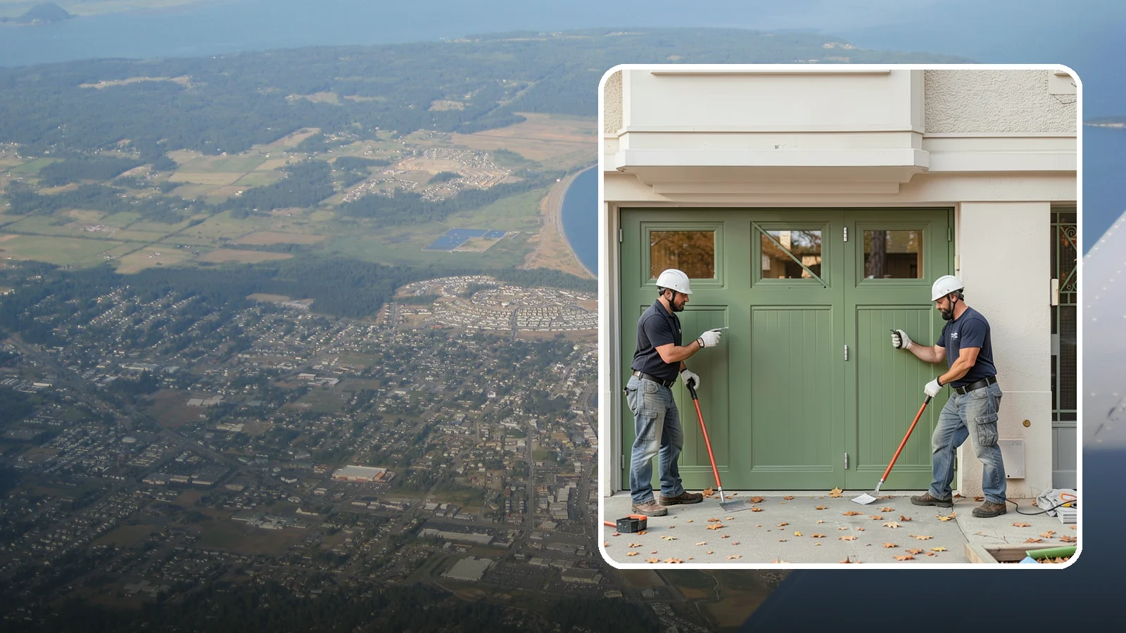 Insulated Garage Door Installation in Oak Harbor, Island County, WA - Installing an insulated garage door that keeps the space warmer, quieter, and more efficient through Northwest winters.