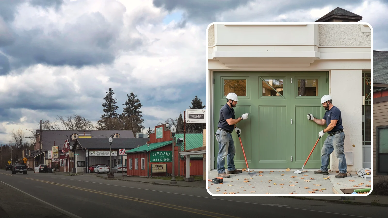 Insulated Garage Door Installation in Roy, Pierce County, WA - Installing an insulated garage door that keeps the space warmer, quieter, and more efficient through Northwest winters.
