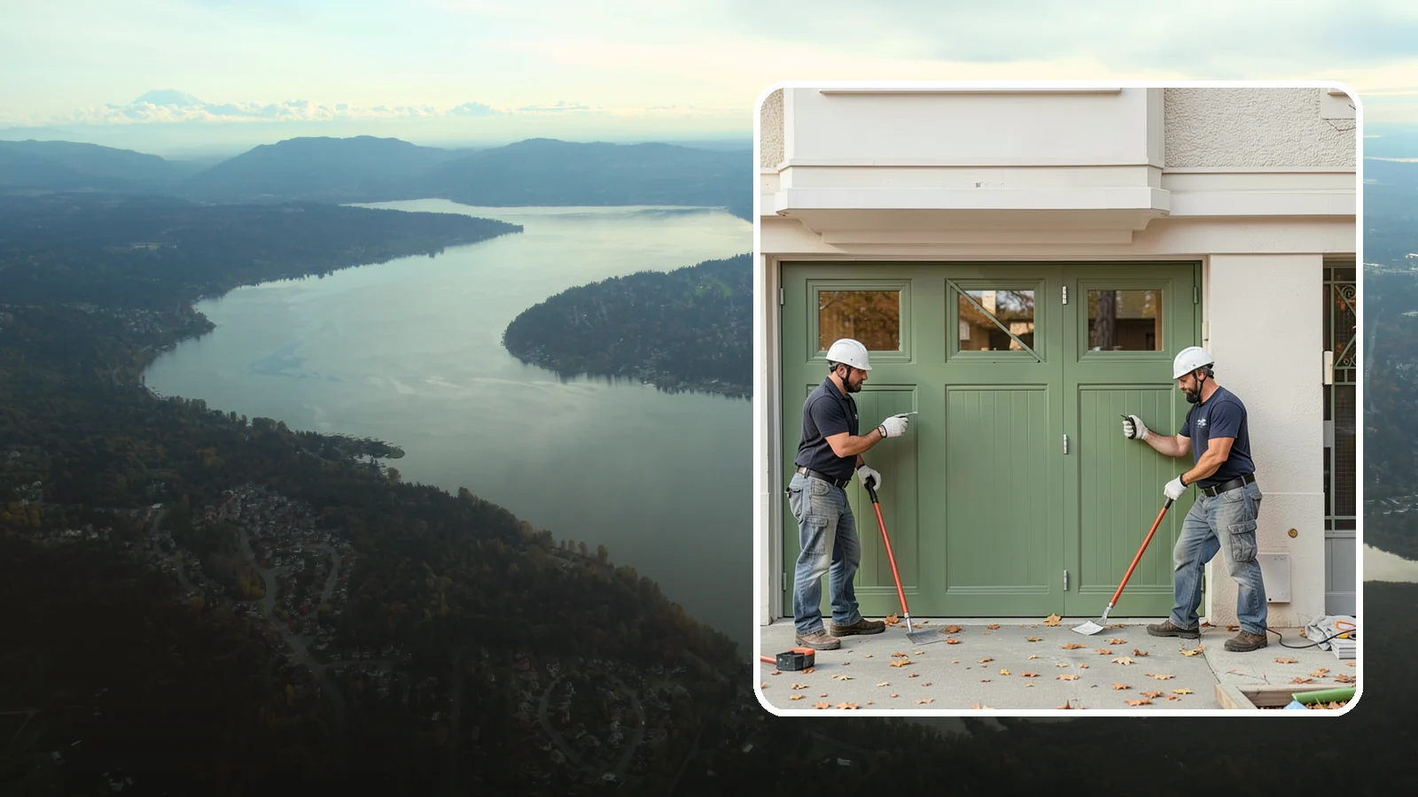 Insulated Garage Door Installation in Sammamish, King County, WA - Installing an insulated garage door that keeps the space warmer, quieter, and more efficient through Northwest winters.