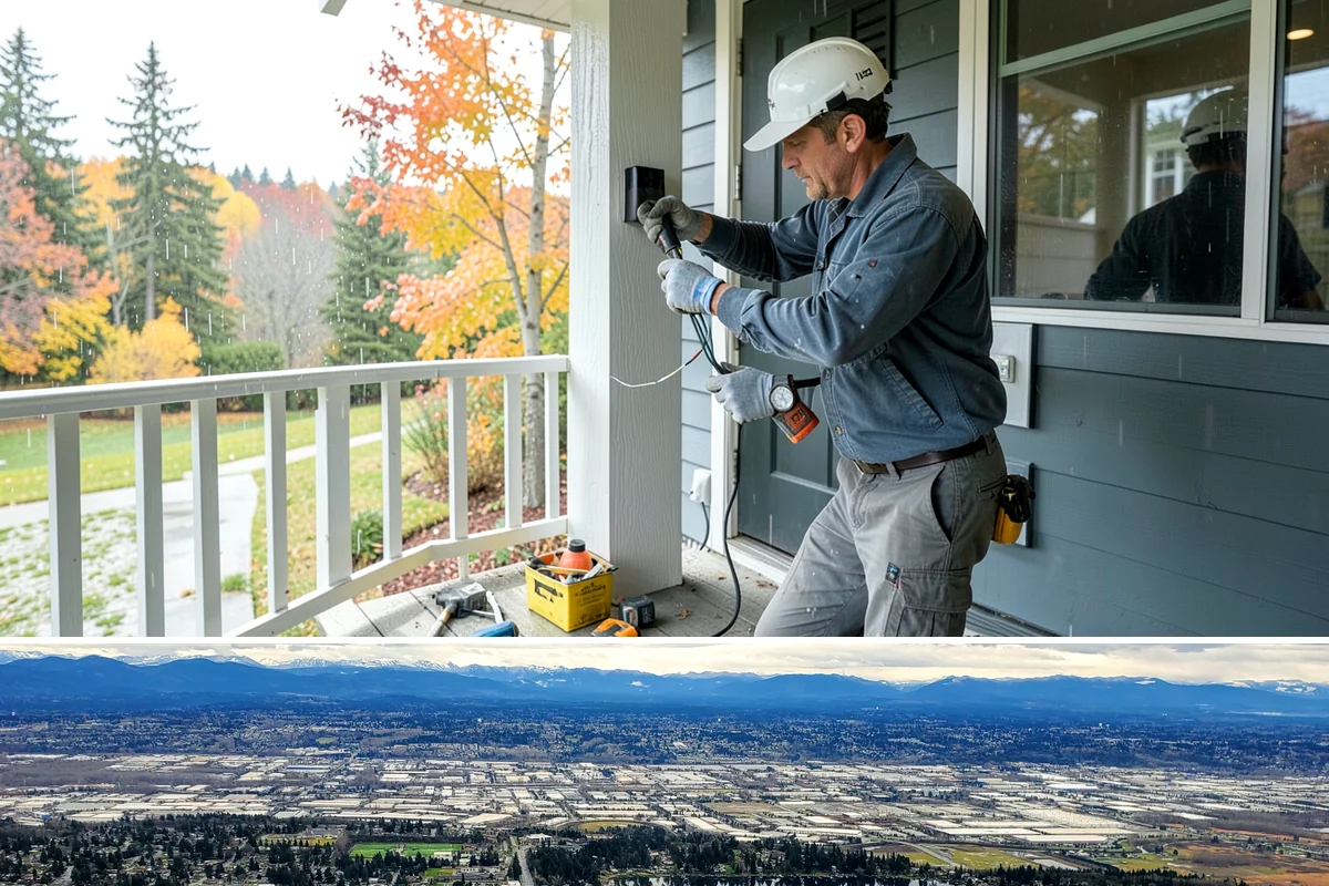 Insulated Garage Door Installation in SeaTac, King County, WA - Installing before winter maximizes the comfort and efficiency benefit through the cold, damp months.