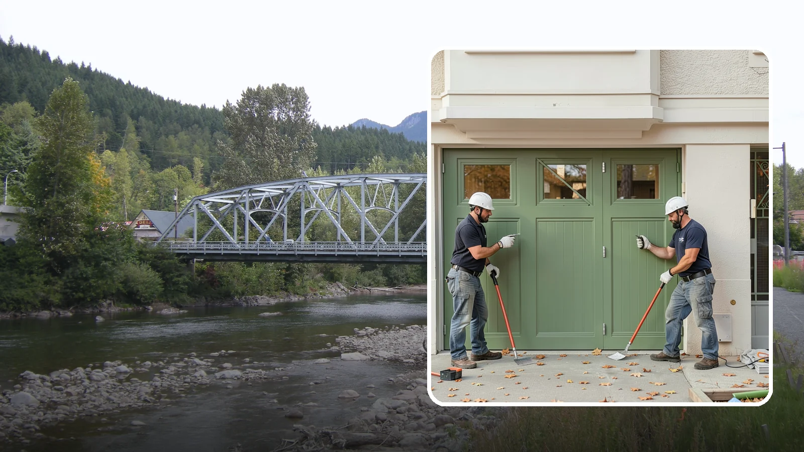 Insulated Garage Door Installation in Skykomish, King County, WA - Installing an insulated garage door that keeps the space warmer, quieter, and more efficient through Northwest winters.