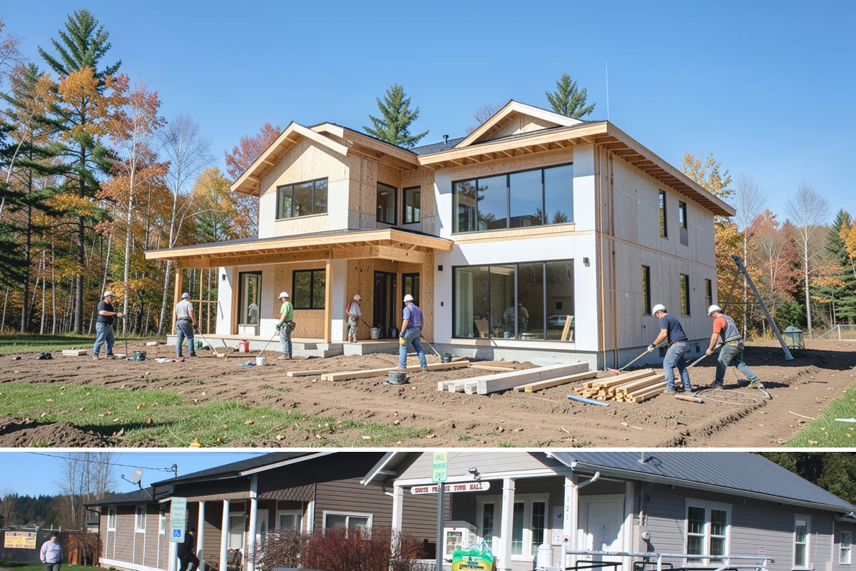 Insulated Garage Door Installation in South Prairie, Pierce County, WA - Installing before winter maximizes the comfort and efficiency benefit through the cold, damp months.