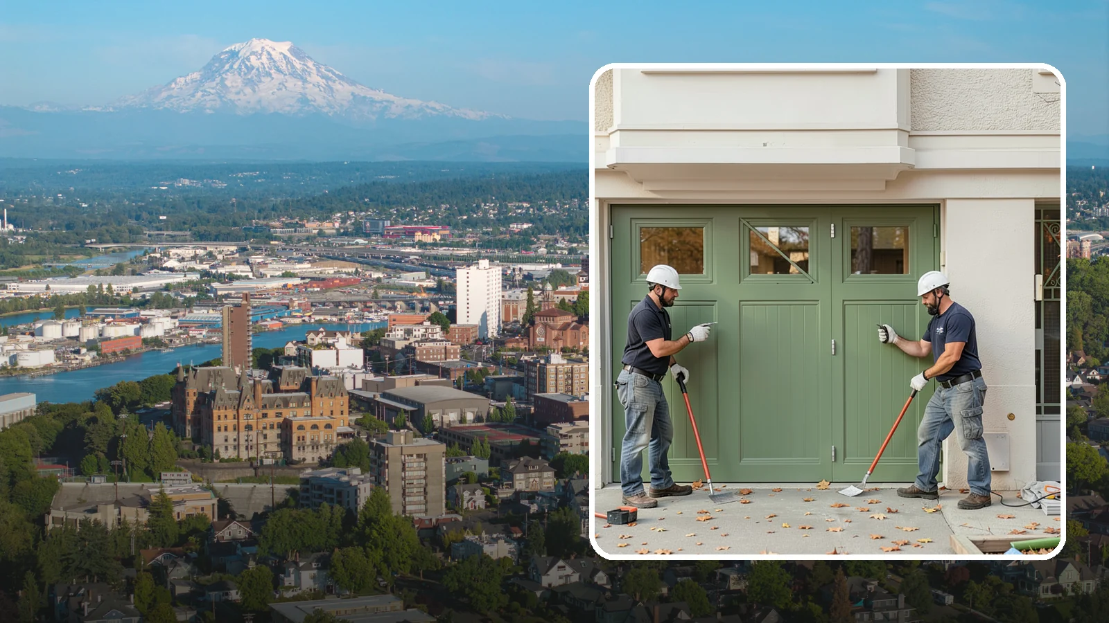 Insulated Garage Door Installation in Tacoma, Pierce County, WA - Installing an insulated garage door that keeps the space warmer, quieter, and more efficient through Northwest winters.