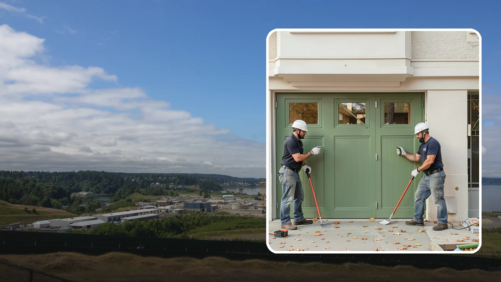 Insulated Garage Door Installation in University Place, Pierce County, WA - Installing an insulated garage door that keeps the space warmer, quieter, and more efficient through Northwest winters.
