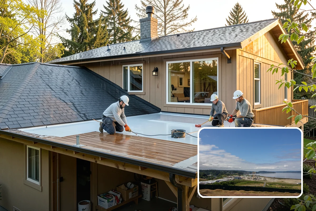 Insulated Garage Door Installation in University Place, Pierce County, WA - Warmer, more comfortable garage in winter