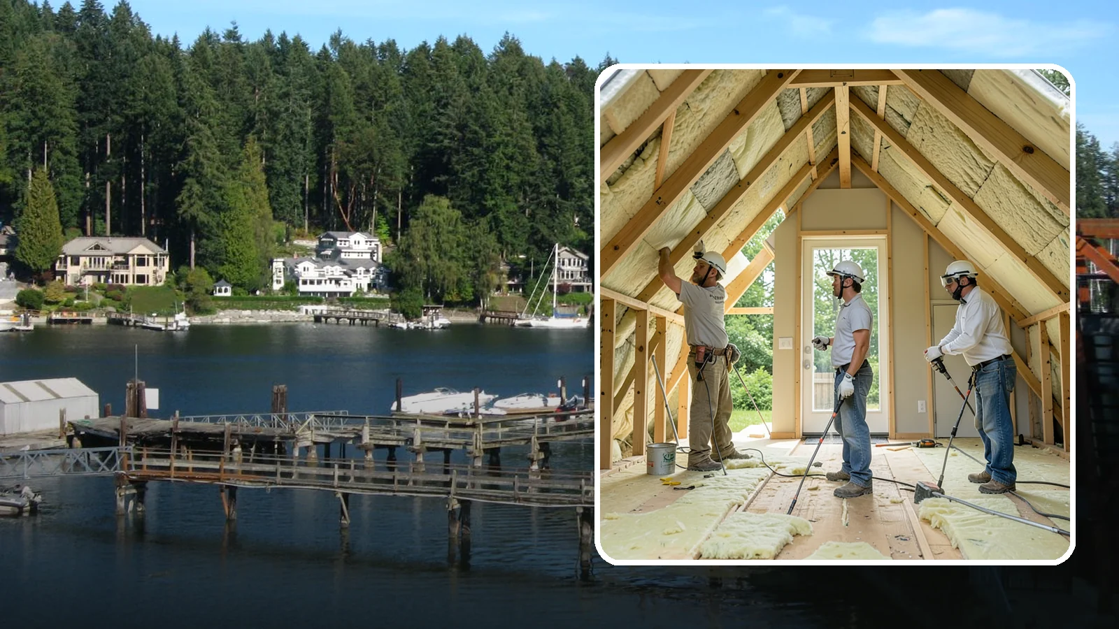 Insulation Removal in Gig Harbor, Pierce County, WA - We safely remove old, damaged, or contaminated insulation to prepare for a healthy new install.