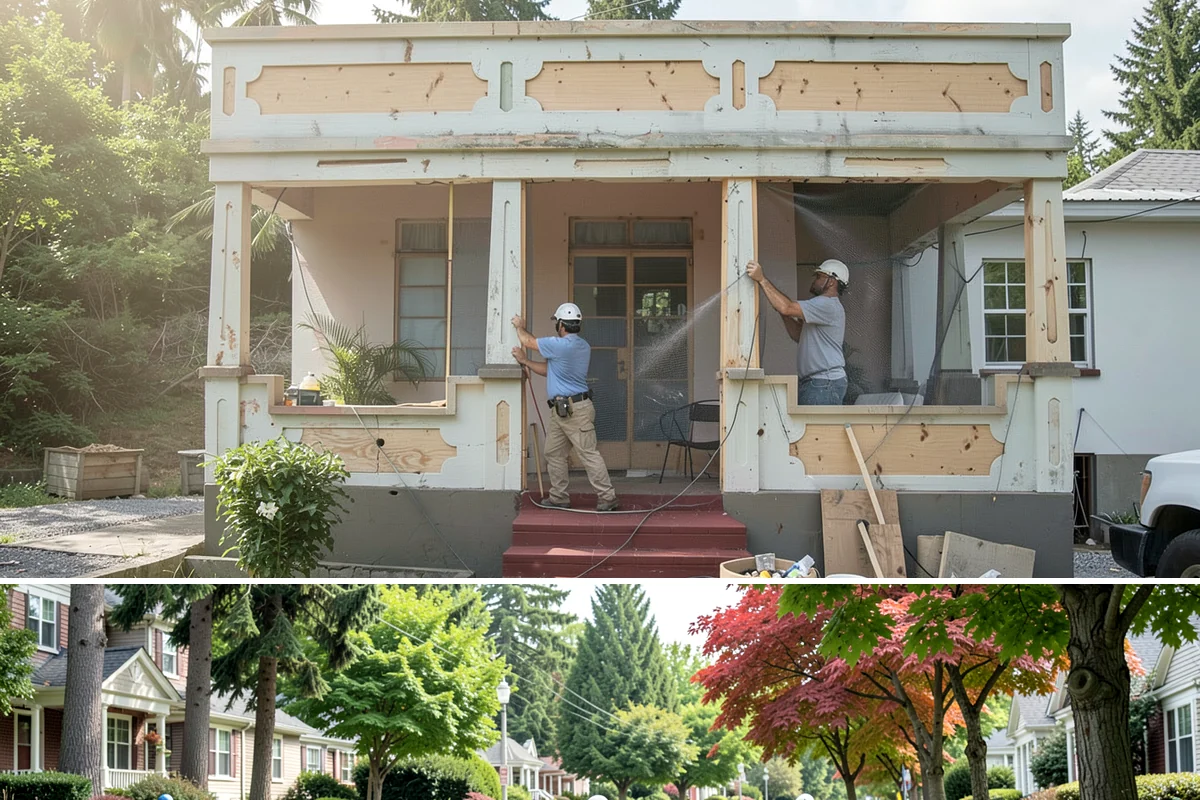 Insulation Upgrade in Beaux Arts Village, King County, WA - Fall is a popular time so homes are ready to hold heat through winter, but work proceeds year-round.