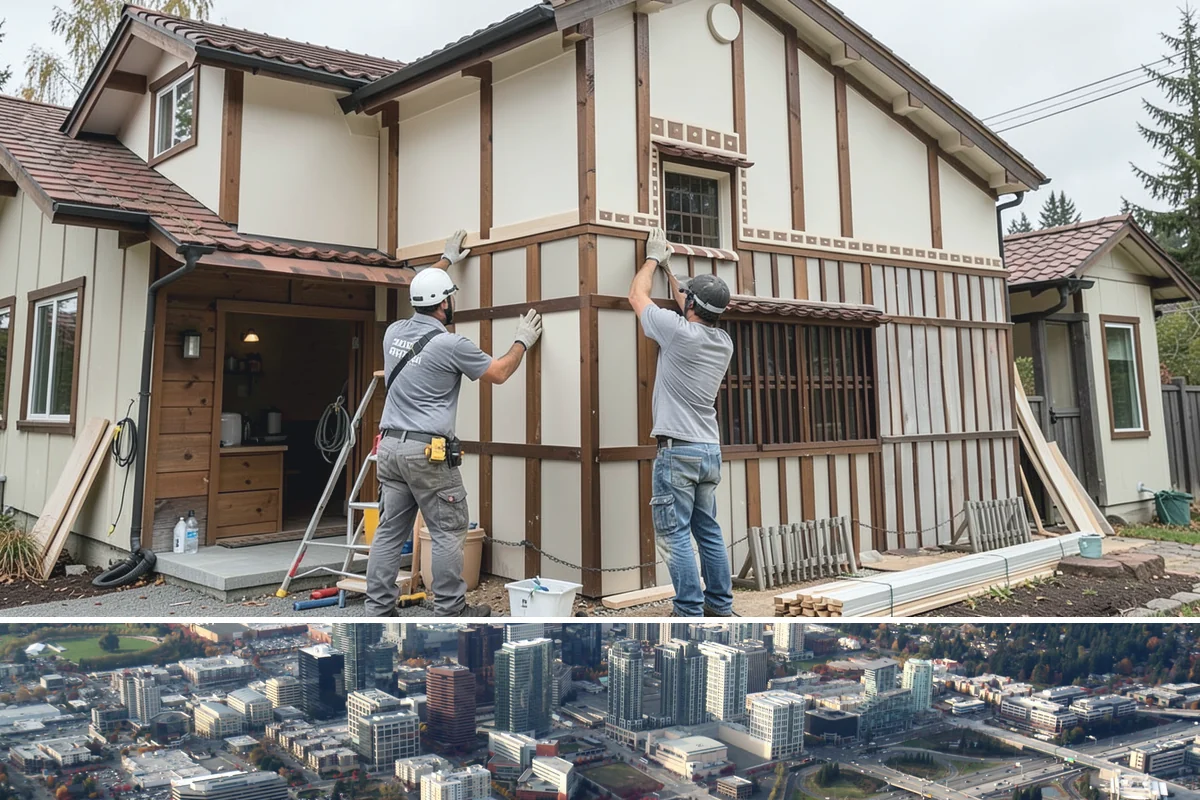 Insulation Upgrade in Bellevue, King County, WA - Fall is a popular time so homes are ready to hold heat through winter, but work proceeds year-round.
