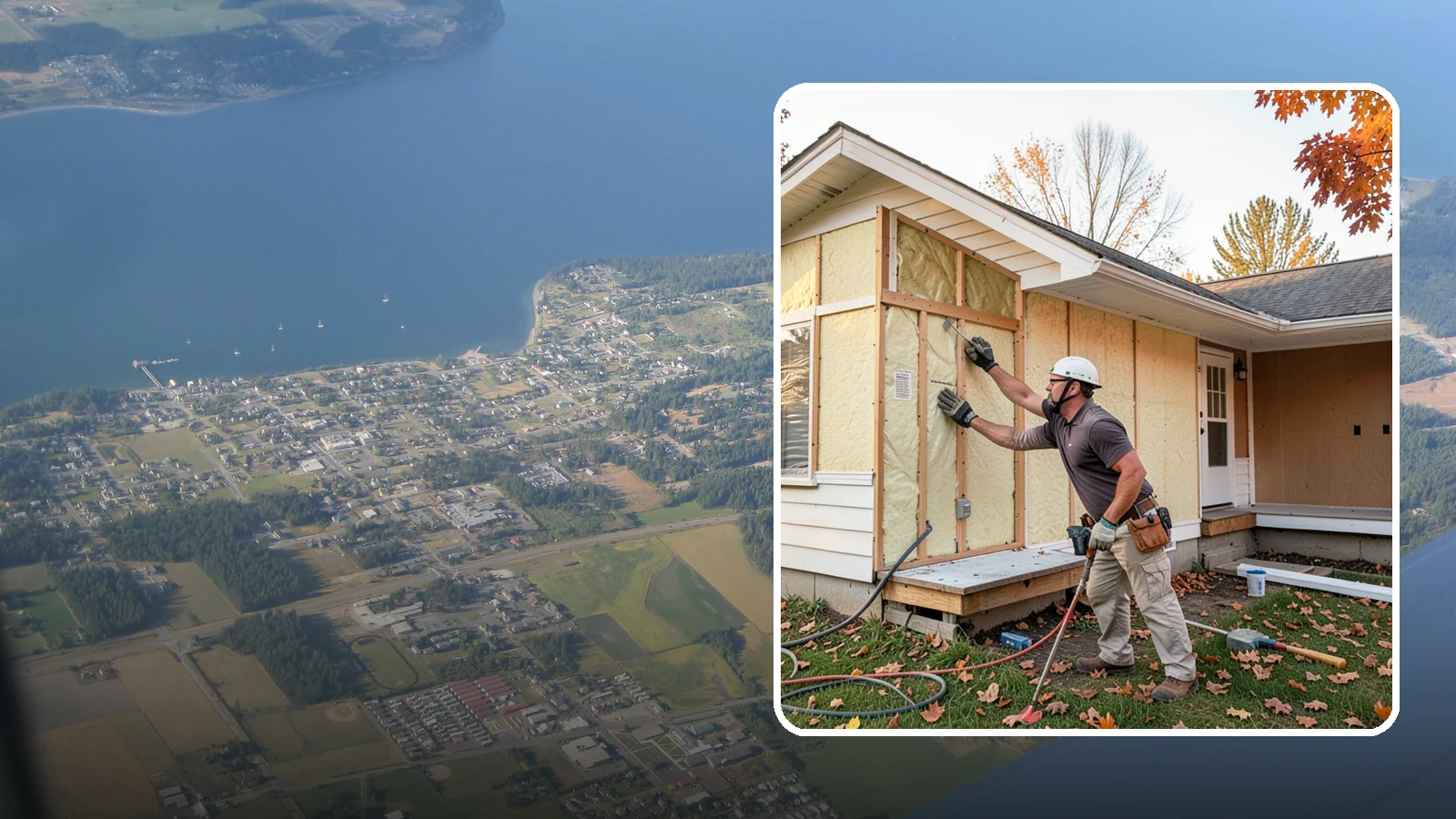 Insulation Upgrade in Coupeville, Island County, WA - Insulation upgrades that bring older Western Washington homes up to modern comfort and efficiency.