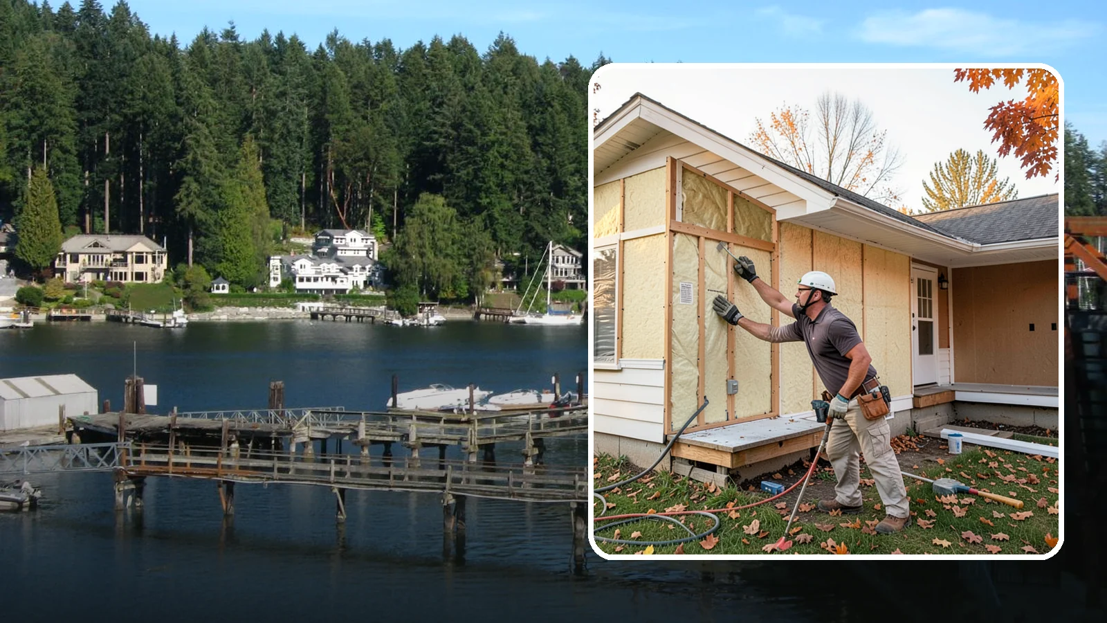 Insulation Upgrade in Gig Harbor, Pierce County, WA - Insulation upgrades that bring older Western Washington homes up to modern comfort and efficiency.